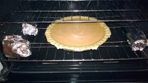 pay de calabaza en el horno